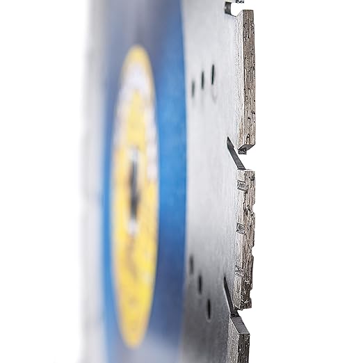 Cougar HD 18 Inch Concrete Diamond Blade, Supreme Heavy-Duty Segmented Blade, Dry/Wet Combo Cutting Reinforced Concrete, Asphalt, Stone, 1" Arbor