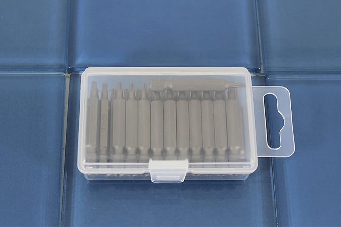 TEMO 25 pc T10 Torx 6 Point Impact Ready 2 Inch Length Screwdriver Insert Bits Hex Shank with Quick Release Slot