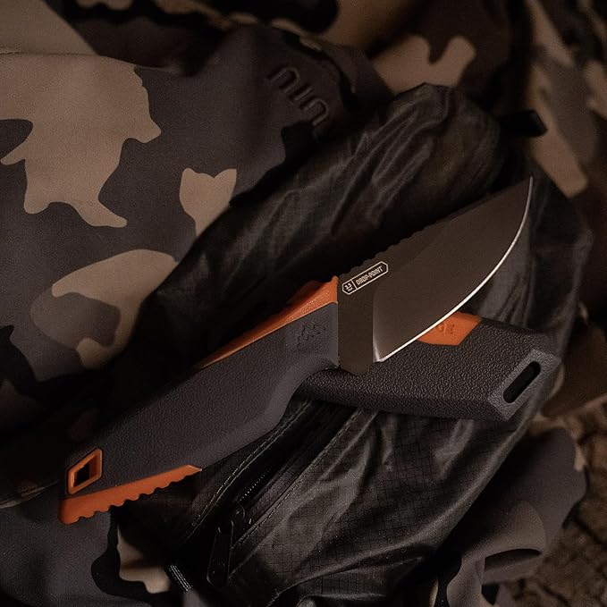 OUTDOOR EDGE VANTEX - Premium 5" Boning Knife, High Carbon Steel, Ergonomic Handle & Titanium Coated Blade, Great for Field Dressing Processing Elk and Deer