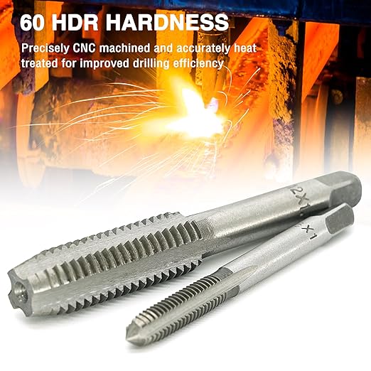 GMTOOLS 80pcs Tap and Die Set, SAE and Metric Tap Die Wrench Set, Metric Standard M3 to M12 Coarse Fine Rethreading Threads Bits for Cutting External and Internal Threads, NC, NF, NPT Repair Tools