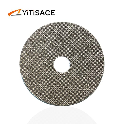 4 Inch Electroplated Diamond Grinding/Polishing Pads Sanding Granite Concrete Glass Metal Stone Grinding Disc(grit 60-1pc)