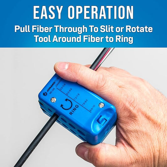 Jonard Tools MS-326 Micro Duct Fiber Optic Cable Slit & Ring Tool (5 mm - 10 mm)