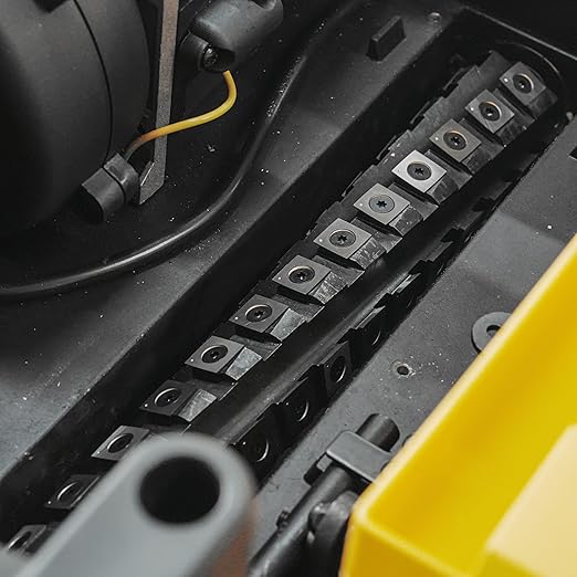 13 Inch Spiral Helical Cutterhead, Compatible with Dewalt DW735, DW735X Planer, 4 Rows of 56 pcs TCT Carbide Blades, with 4 Spare Blades & Screws, 2 Wrenches.