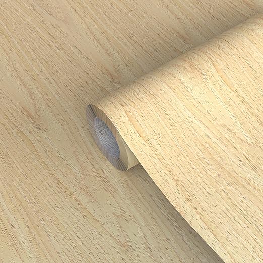 GSCIT Club Oak Wood Veneer, 8 inch x 50ft Wood Edge Banding Pre-glued Flexible, Veneer Tape Banding for Cabinet Repair Furniture Restoration