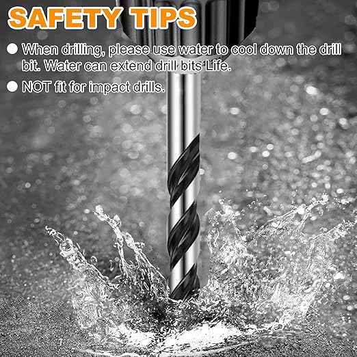10PCS Masonry Drill Bit Set & Concrete Drill Bit Set, Extension Professional Carbide Drill Bit Set for Glass/Brick/Plastic/Cement/Wood/Tile/Etc, 1/8"-1/2" by TITGG