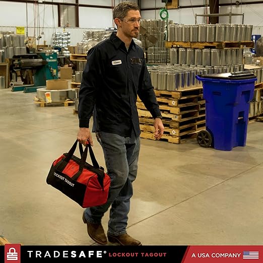 TRADESAFE Valve Lockout Tagout Kit - 55 Loto Devices, Gate Valve Lockout, Ball Valve Lock, Butterfly Valve Lock Out, Loto Locks, Hasps, Tags, Cable Lock, OSHA-Compliant