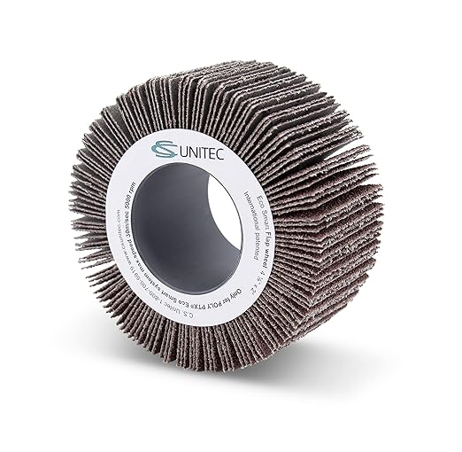 CS Unitec | PTX Flap Disc Wheel | 240 Grit Metal Grinder Tool Attachment | 4" Diameter x 2" Wide