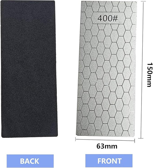 Diamond Sharpening Stone Set,12 Pcs Diamond Lapping Plate Coarse/Medium/Fine Grit Sharpener, 150/180/240/400/600/800/1000/1200/1500/2000/2500/3000 Grit竊똏erfect Assistance Sharpener Angle Guide