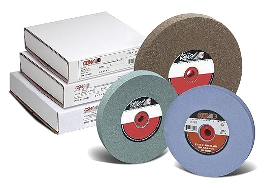 CGW Abrasives 6X3/4X1 T1 AZ36-K8-V32A Premium Blue Aluminum Oxide Vitrified Bench and Pedastal Wheels Type 1 - Wheel 1 Pack
