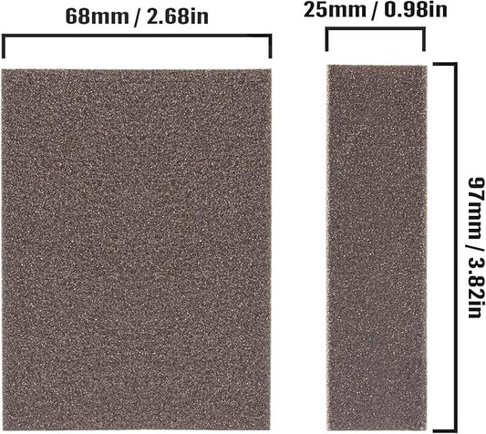 Sanding Sponge 60 80 100 120 150 180 220 Grit Reusable and Washable Wet Dry Sand Block Coarse Medium Fine Sandpaper Blocks for Wood Drywall Metal Crafts (Pack of 7 Pcs)