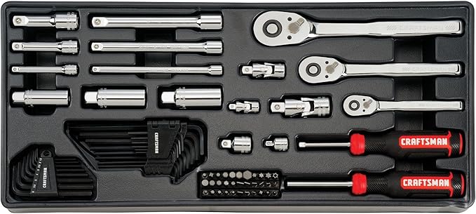 CRAFTSMAN Mechanics Tool Set, 298 Piece Hand Tool and Socket Set SAE/Metric (CMMT12139)