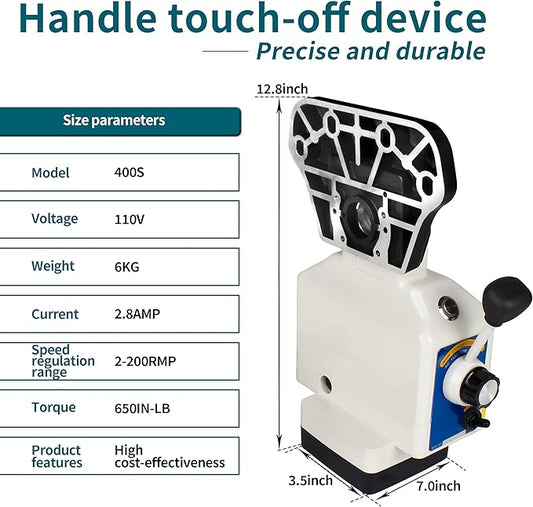 110V X-Axis Power Feed 650IN-Lb Torque for Milling Machine, Power Table Feed 2-200RPM Adjustable Rotate Speed for Bridgeport and Some Knee Type Milling Machine
