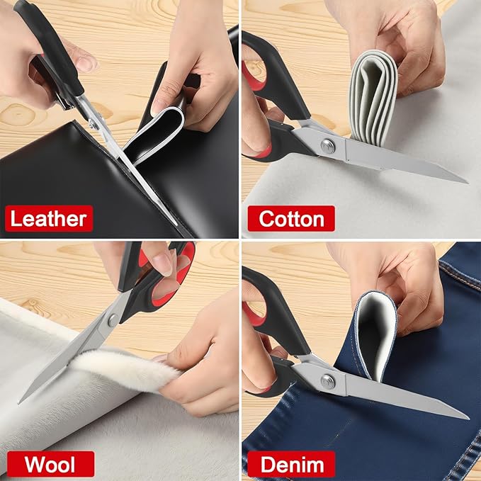 Fabric Scissors, All-Purpose Heavy Duty Utility Shears for Sewing &Garment Making, Stainless Steel Professional Handcrafted Scissors, All Purpose Heavy Duty, For Sewing Fabrics and Leather Garments