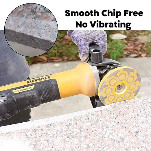4 in.x 5/8-11 in. No Bouncing Resin Filling Diamond Cup Grinding Wheel for Concrete Stone Surface Grinding, T Segments Smooth Chip Free Diamond Grinding Wheel