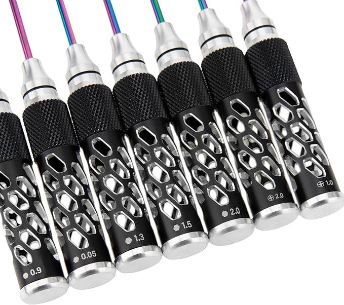 MEUS RACING RC Hex Screwdriver Phillips Screwdriver Tool Set for Axial 1/24 SCX24 Traxxas 1/18 TRX4M 1/18 1/24 RC Crawler Car (Type B)