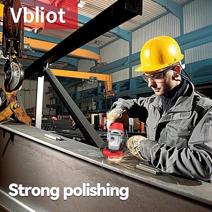 Angle Grinder,7-Amp 4-1/2 Inch Power Grinder Tool with 2 Cutting Discs 2 Grinder Discs,Ideal for Metal Cutting Grinding Polishing
