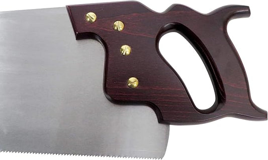 Lynx Garlick Taytools Thomas Flinn British 24” Rip Saw with Taper Ground Blade, Stained Beech Handle 4.5 TPI Filed for Rip Cutting