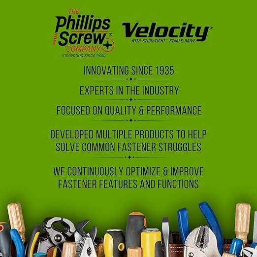 VVelocity Long Length Exterior 4 1/2 Wood Screws and T25 Torx Bits (Size #10) ??Rust Resistant Long Wood Screw Set with StickTight Hexstix Driver Bit (50 Count)