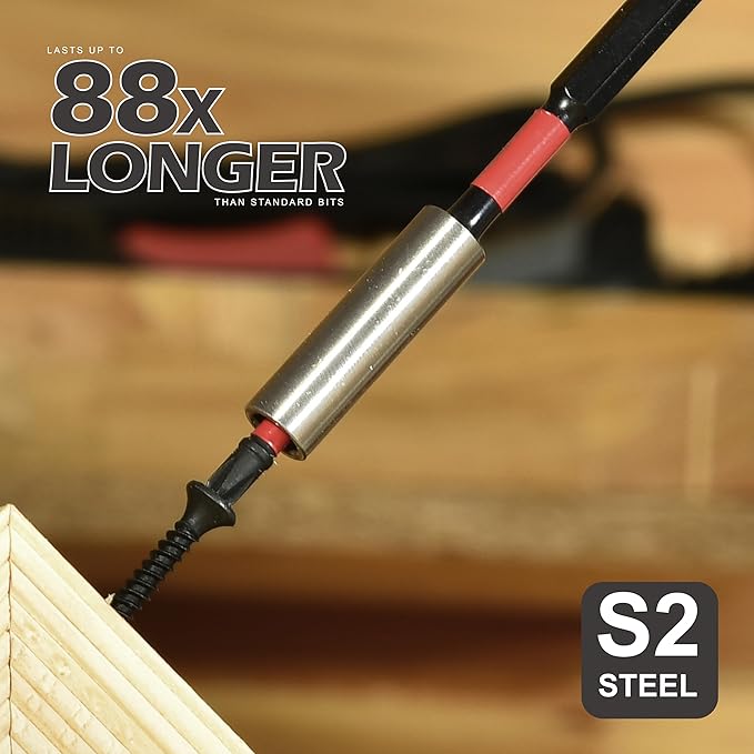 Anti-slip Hex Impact Tough Magnetic Screwdriver Bits Set 2 in. PH1/PH2/PH3 Insert Driver Bits,40Pack 1/4 Inch Hex Shank Phillips Cross Screwdriver Bits Set with 1Pcs Impact Bit Holder