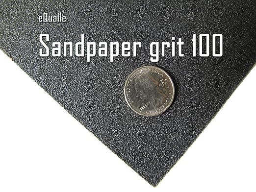 100 Grit Sandpaper Sheets 50 Pack 9x11 in ??Coarse Silicon Carbide for Paint Stripping, Leveling Wood, Cleaning Metal ??Lija para Madera y Acero, Grano 100, USO Profesional, Impermeable