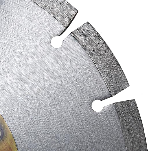 Delta Diamond Mad Dog HS 9 Inch Segmented Diamond Saw Blade, .095 X DM-7/8-5/8" Arbor, Premium, Wet/Dry, Laser-Welded, General Purpose Cutting Concrete, Masonry, Stone (9")