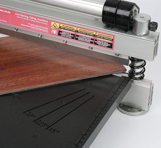 13" Laminate Floor Cutter, Vinyl Floor Cutter - Meet Multi-Angle/Length Cutting, A Flooring Tool also Cuts-Engineered Wood Floor, LVP, VCT, SPC, WPC, Long Life HSS Blade Mounted!