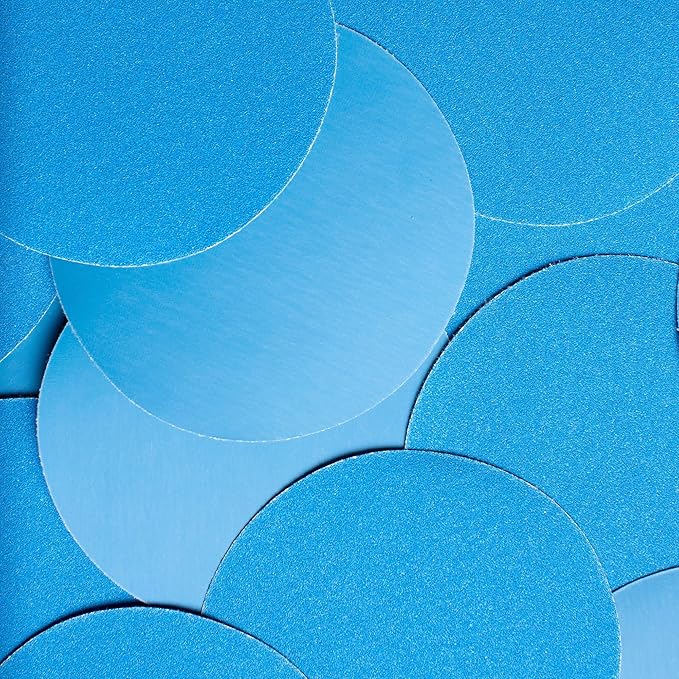 3M Stikit Blue Abrasive Disc Roll, 36206, No Hole, 6 in, 180+ Grade, Pack of 100, Automotive Sanding Discs for Coating Removal, Body Repair, Auto Sanding, Primer Sanding