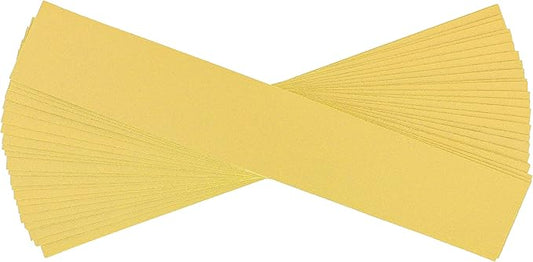 Dura-Gold Premium 80 Grit Gold Pre-Cut PSA Longboard Sandpaper Sheets, Box of 20, 2-3/4" x 16-1/2" Self-Adhesive Stickyback Sandpaper for Automotive, Woodworking Air File Sander, Hand Sanding Block