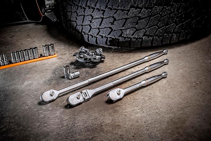 GEARWRENCH 1/2" Drive 120XP Full Polish Chrome Teardrop Ratchet | 81304XP