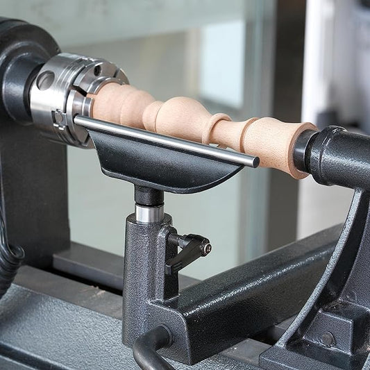 8" Tool Rest with 1" Diameter 4" Total Length Post, Woodlathe Heavy Duty Round Bar Straight Tool Rest.