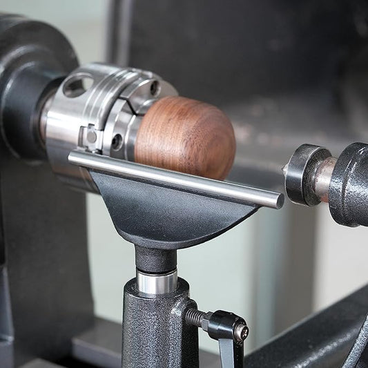 6" Tool Rest with 1" Diameter Total Length 4" Post, Woodlathe Heavy Duty Round Bar Straight Tool Rest.