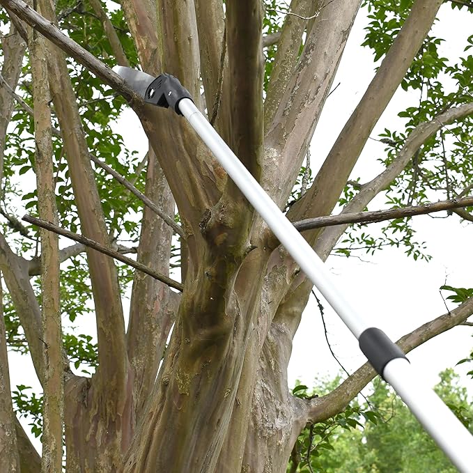 Jameson Barracuda Telescoping Pole Saw - Extendable from 41" to 68", Lightweight, Secure Lock, Tri-Cut Chrome-Plated Foldable Blade - Ideal for Precision Cutting