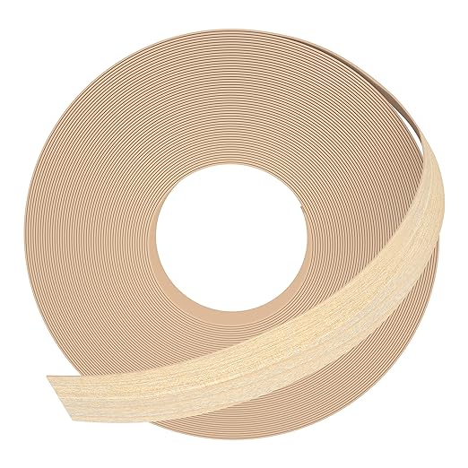 GSCIT Club Maple Edge Banding, 5/8 inch x 500ft roll of Veneer Edge Banding -Pre-glued Flexible, Real Wood Tape Banding for Cabinet Repair Furniture Restoration