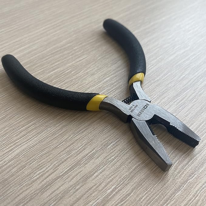 BOOSDEN Mini Lineman's Pliers, 5 Pack, 5 Inch High Leverage Cutting Pliers, Side Cutter for Electrician Work or Jewelry Making