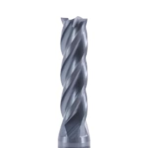 ISB 5/32?쇺?Carbide Square End Mill Set, 4 Flute Micro Grain Carbide Mill Bits for Alloy Steels/Hardened Steels, Suitable for DIYers and Professionals, 5 Pcs