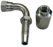 20 Ft R16-04 Hydraulic Hose Kit with (4) 1/4" JIC Reusable Fittings | Hydraulic Hose Assembly for RV, Trailers & Industrial Systems | 1/4" JIC Field-Attachable Hose Kit