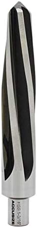 Accusize Industrial Tools 1-3/16'' H.S.S. Aligning Reamer with 3/4'' / 0.75'' Weldon Shank, Spiral Flute, 0521-1316