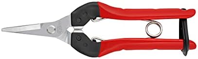 Felco F321 Pruning Snips ??7" Garden Clippers with Curved Blade & Rounded Tip | Pruning Shears for Gardening | Garden Snips and Pruners with Carbon Steel Blade, Sap Groove