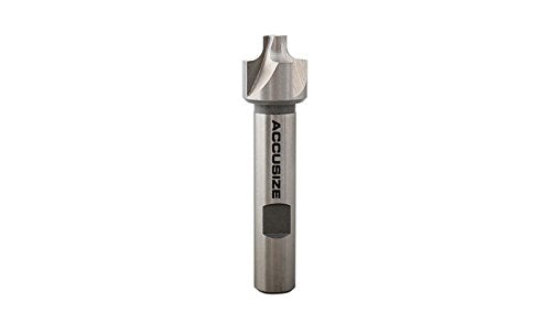 Accusize Industrial Tools Hss Corner Roudning End Mill, 5/32'' Radius, 1/2'' Shank Diameter, 3/4'' Largest Diameter, 3'' Oal, 1011-0532