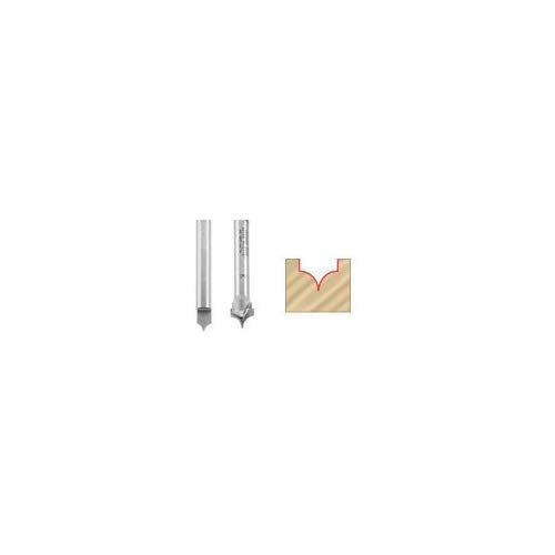 Amana Tool 56123 Carbide Tipped Point Cutting Roundover Router Bit Rounding 1/4 R x 1/2 D x 1/2 CH x 1/4 SHK x 2 Inch Long