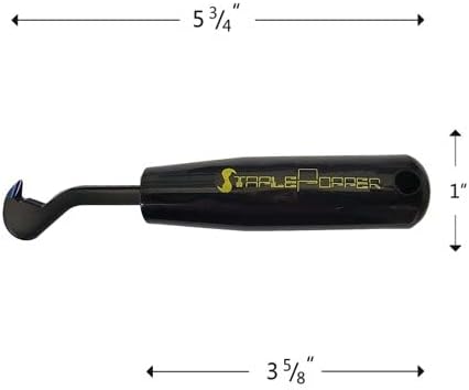 StaplePopper Mini ??Heavy Duty Staple Remover Tool & Staple Puller | Fastest Hand Tool for Carpet Staples | Contractor Grade Staple Remover Stick for DIY, Upholstery & Flooring Projects