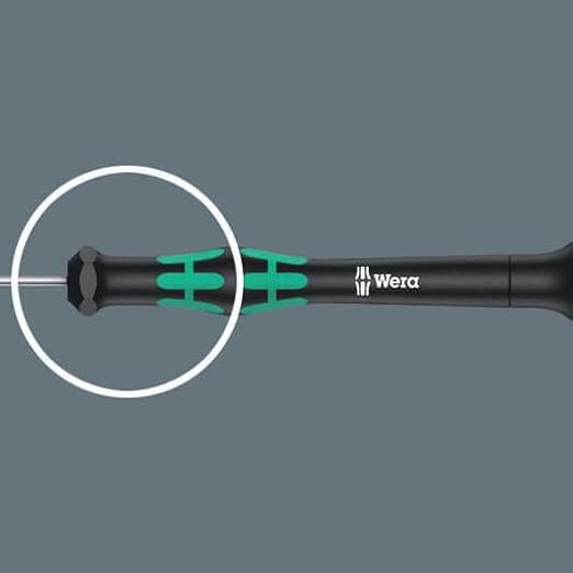 Wera 05118010001 Kraftform Micro 2035 Slotted Electronics Precision Screwdriver, 3mm Head, 80mm Blade Length