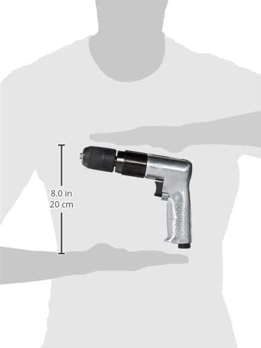 Ingersoll Rand 7803RAKC 1/2" Keyless Chuck Air Drill, 500 RPM, 0.5 HP, 10.6in-lb Torque, Pistol