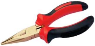 Non Sparking Needle Nose Pliers Length 150mm (6 Inch) Aluminum Bronze Copper, Spark Free Safety, Non-Magnetic and Corrosion-Resistant