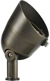 Kichler 16158CBR27 Transitional Accent from Landscape LED Collection in Brass Finish, 3.50 inches