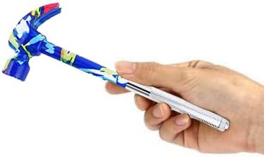 6 in 1 Multitool Hammer, All In One Screwdriver Tools Set Anti-Slip Grip Handle Print Floral Hammer Screwdriver Tool Set Best Gift (Blue)