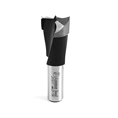Amana Tool - 201017 Carbide Tipped Brad Pt. Boring Bit R/H 17mm Dia x 57mm Long x 10mm S