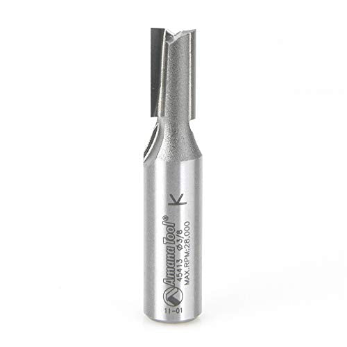 Amana Tool - 45413 Carbide Tipped Straight Plunge High Production 3/8 Dia x 3/4 x 1/2"