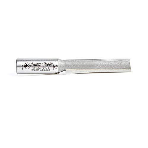 Amana Tool - 45426S Carbide Tipped Straight Plunge 1/2 Dia x 2" x 1/2 Shank