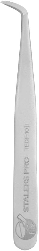 STALEKS PRO Expert 10 Type 1 Tweezers for Disposable Files Removal – Stainless Steel Tool for Easy Separation of Nail File & Pododisc Liners